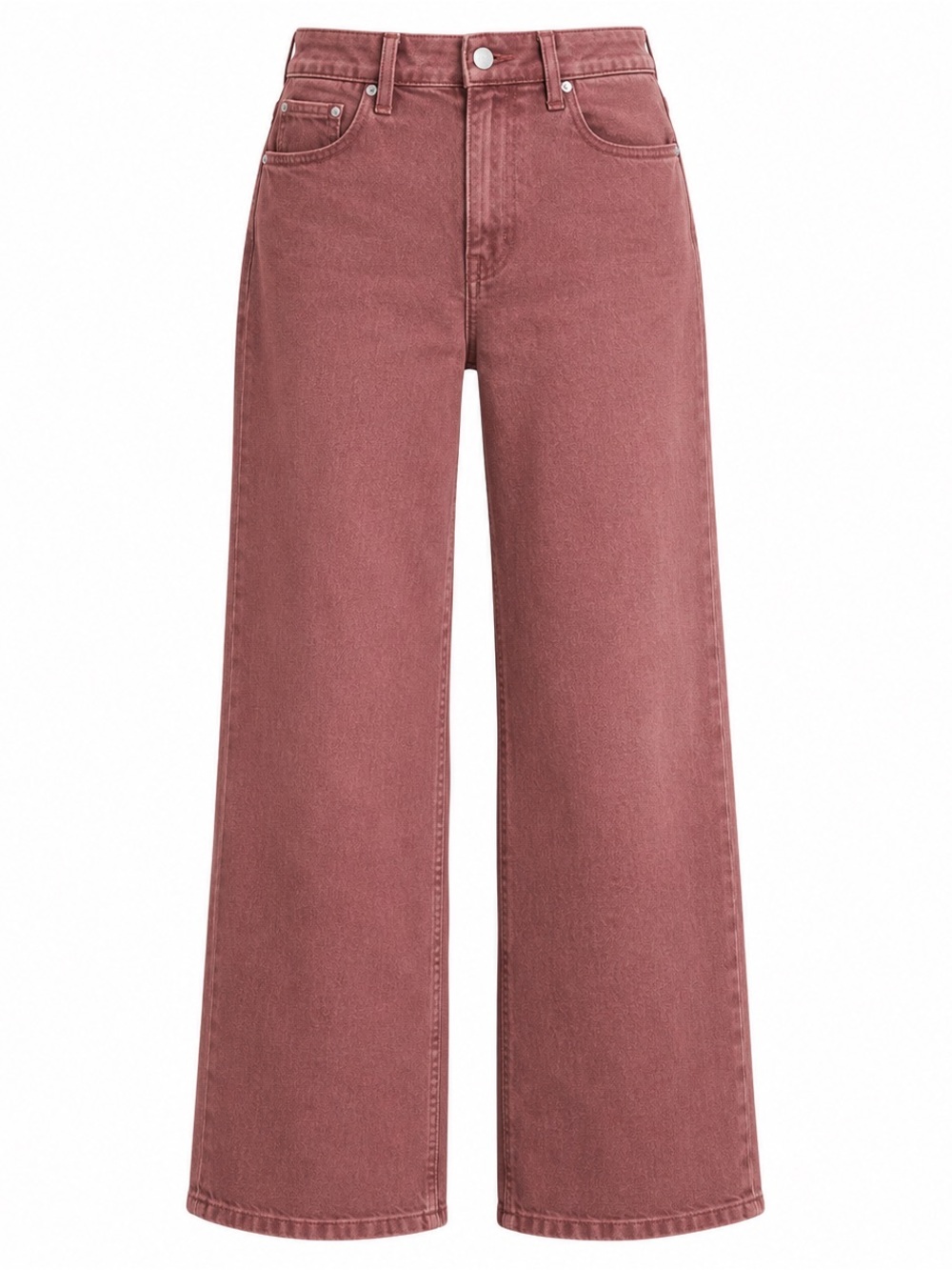 Kancan Wide Leg Jeans Women’s Size 15/31 Mauve Dusty Rose High Rise Denim - Picture 1 of 9